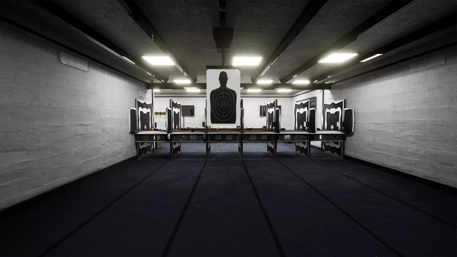 Shooting Range Package  80 Variations Low-poly 3D model_0