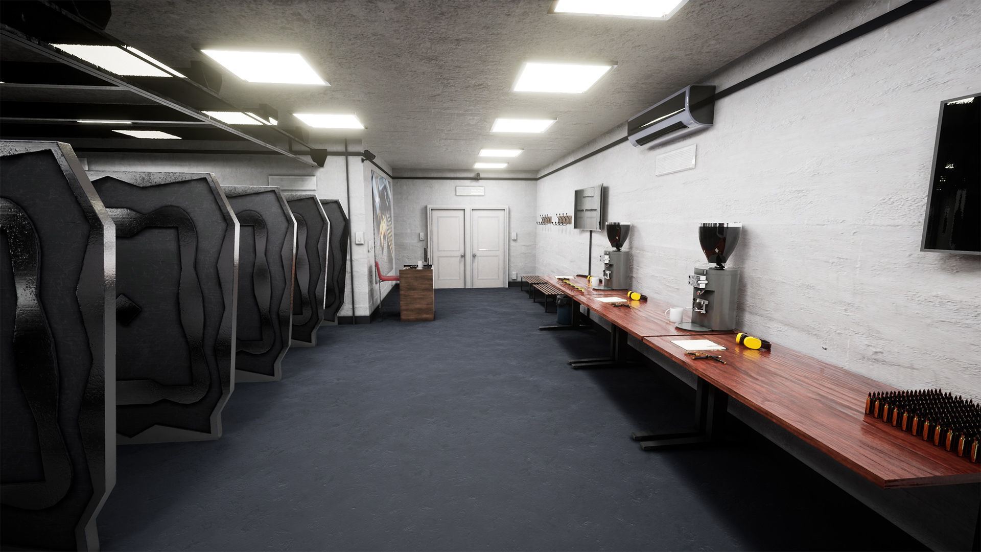 Shooting Range Package  80 Variations Low-poly 3D model_14