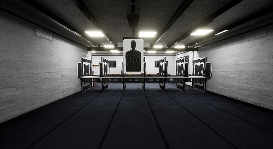 Shooting Range Package  80 Variations Low-poly 3D model_18