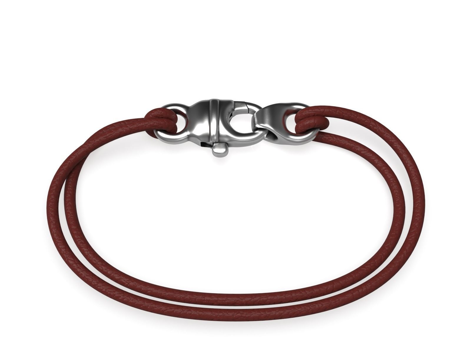 Gold Lobster Claw Clasp Bracelet Chain 3D print model_7