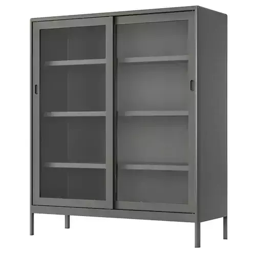 IKEA - IDASEN Glass showcase with sliding doors