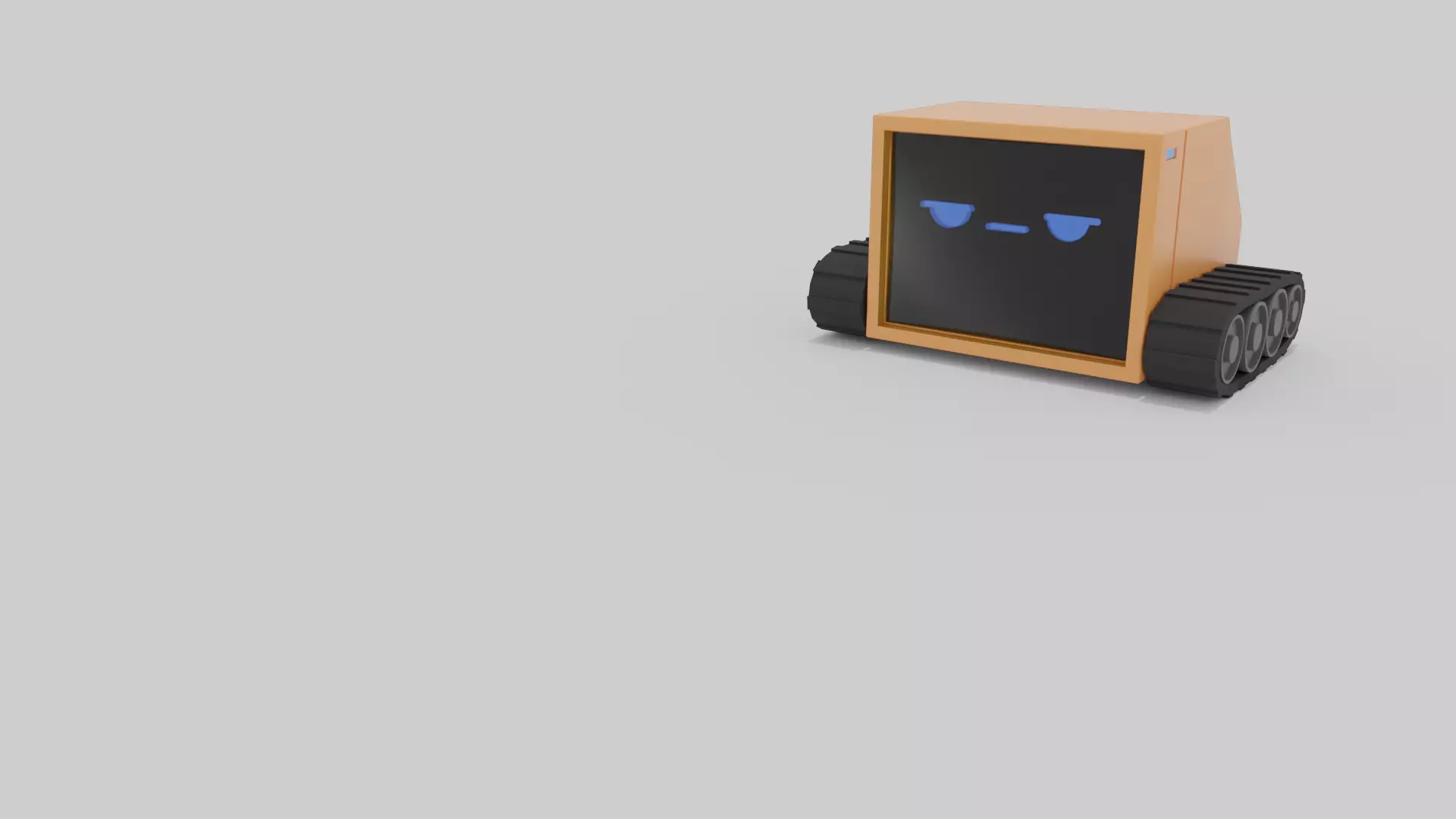 Rocotank Full Rig and Animated Low-poly 3D model_0