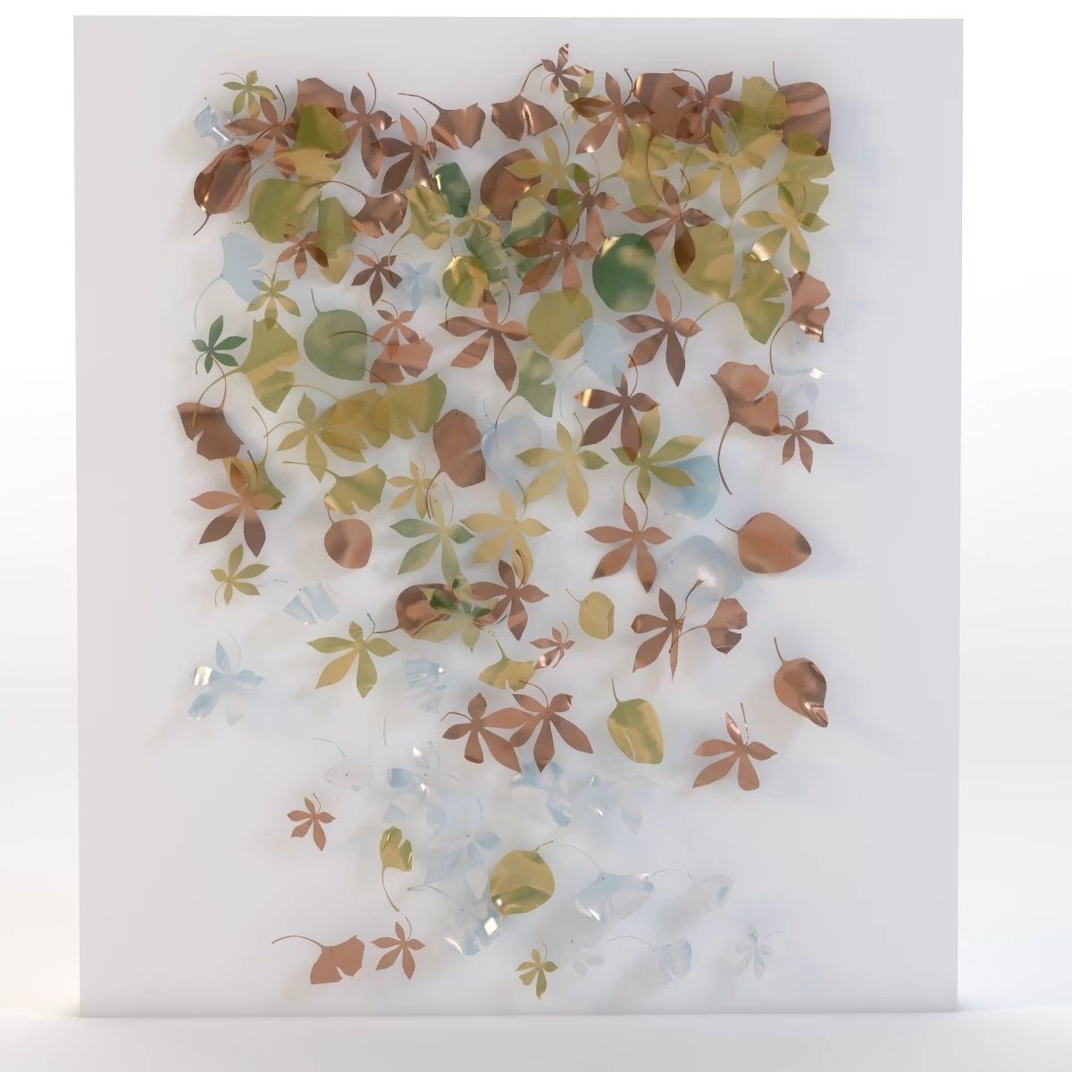 Leaf Wall Sculpture 3D model_7