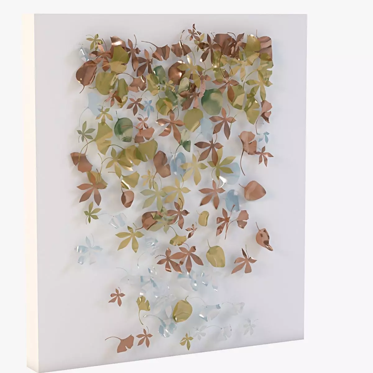 Leaf Wall Sculpture 3D model_0