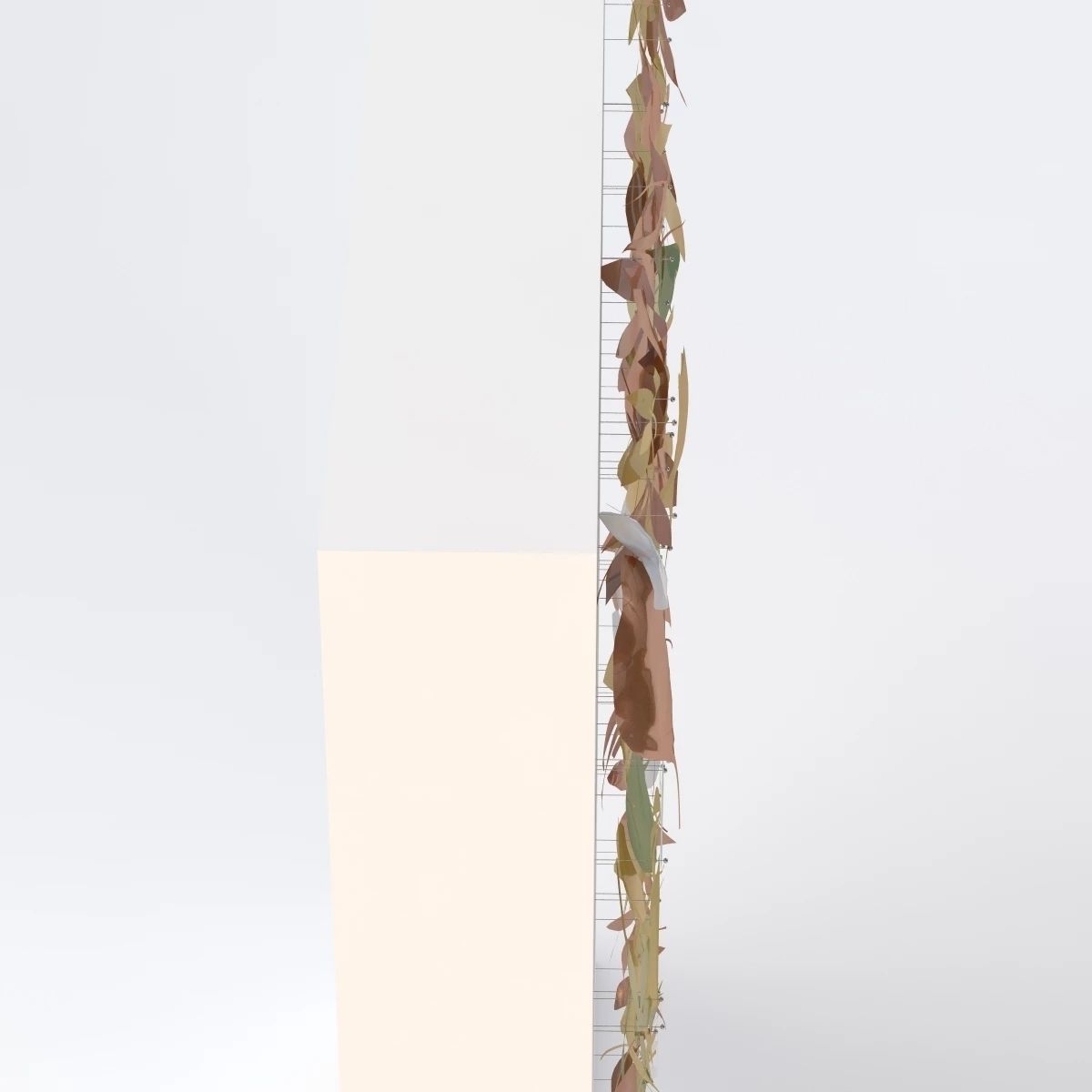 Leaf Wall Sculpture 3D model_3