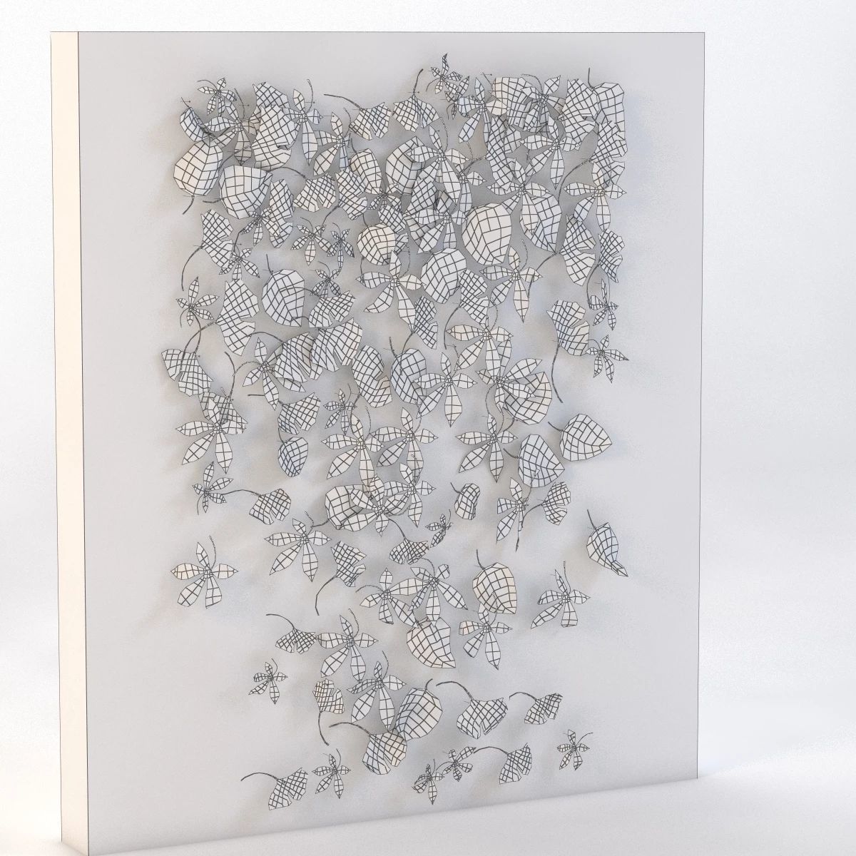 Leaf Wall Sculpture 3D model_8