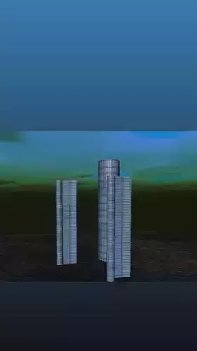 Renaissance Center Detroit  3D model