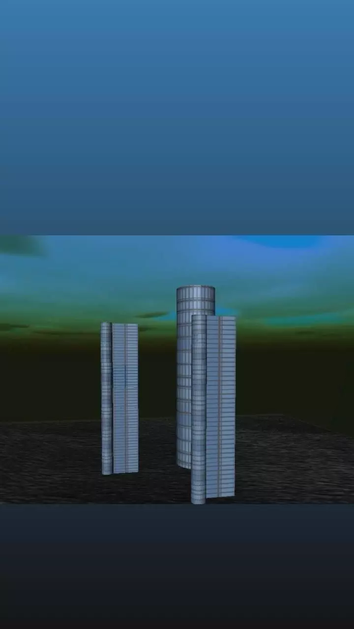 Renaissance Center Detroit  3D model_0