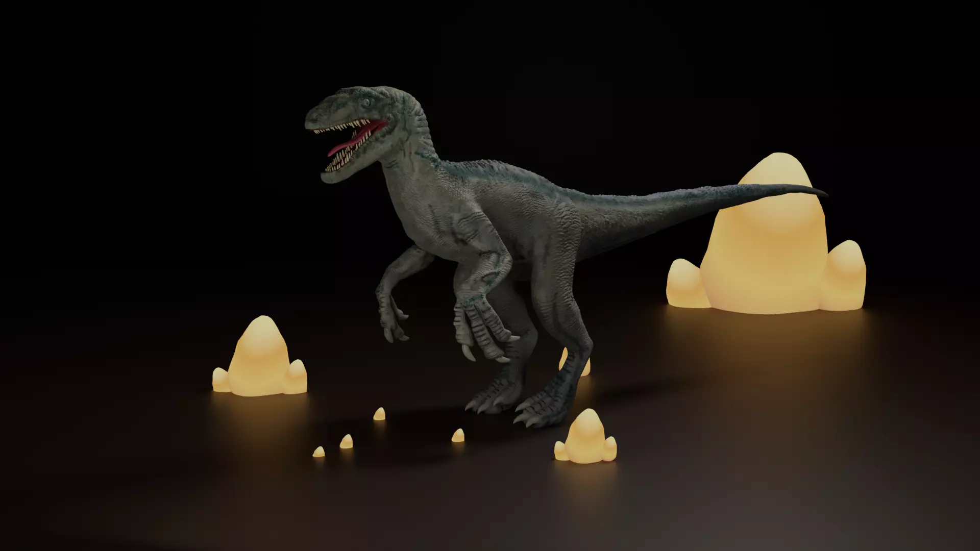 velociraptor dinosaur Free 3D model