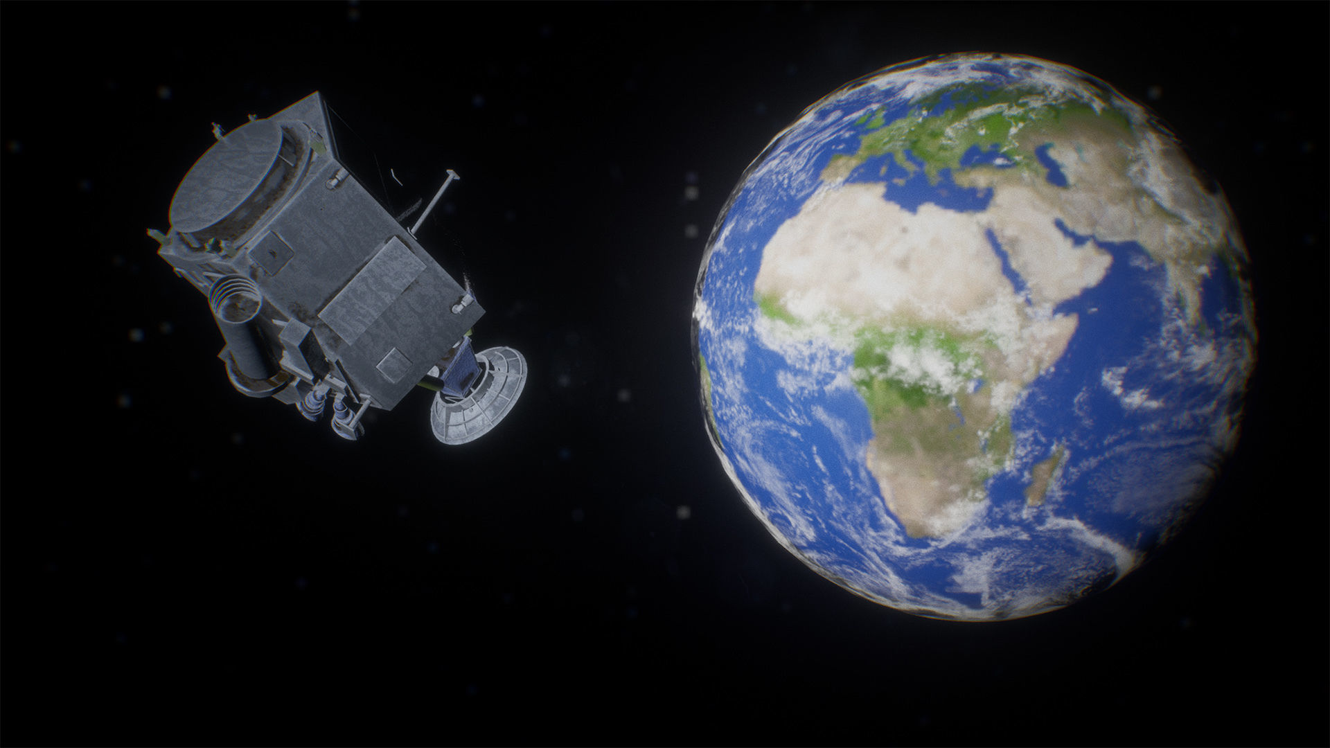 Satellites Package 10 Assets Low-poly 3D model_8