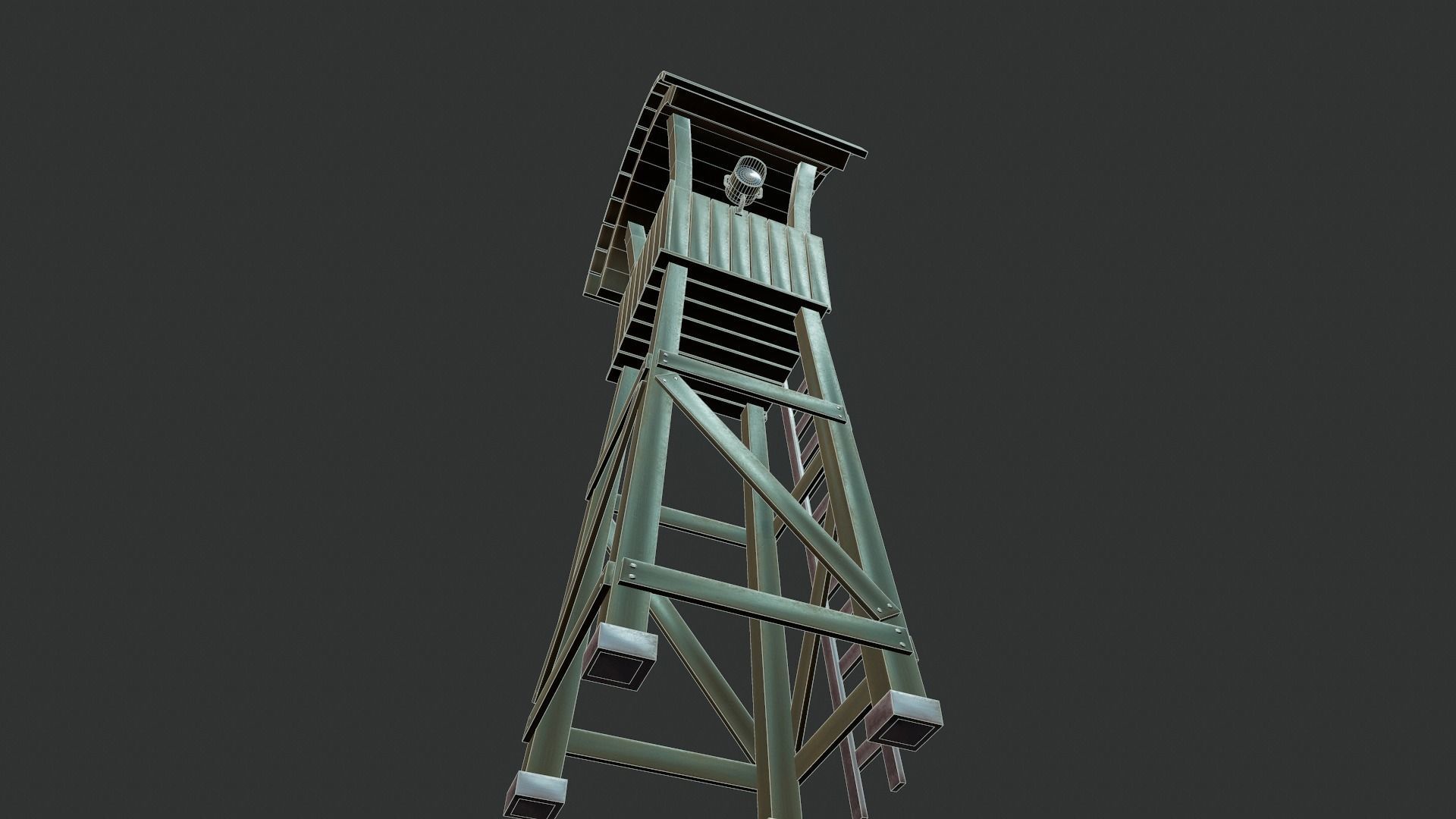 Watchtower - Tutorial Included Low-poly 3D model_11