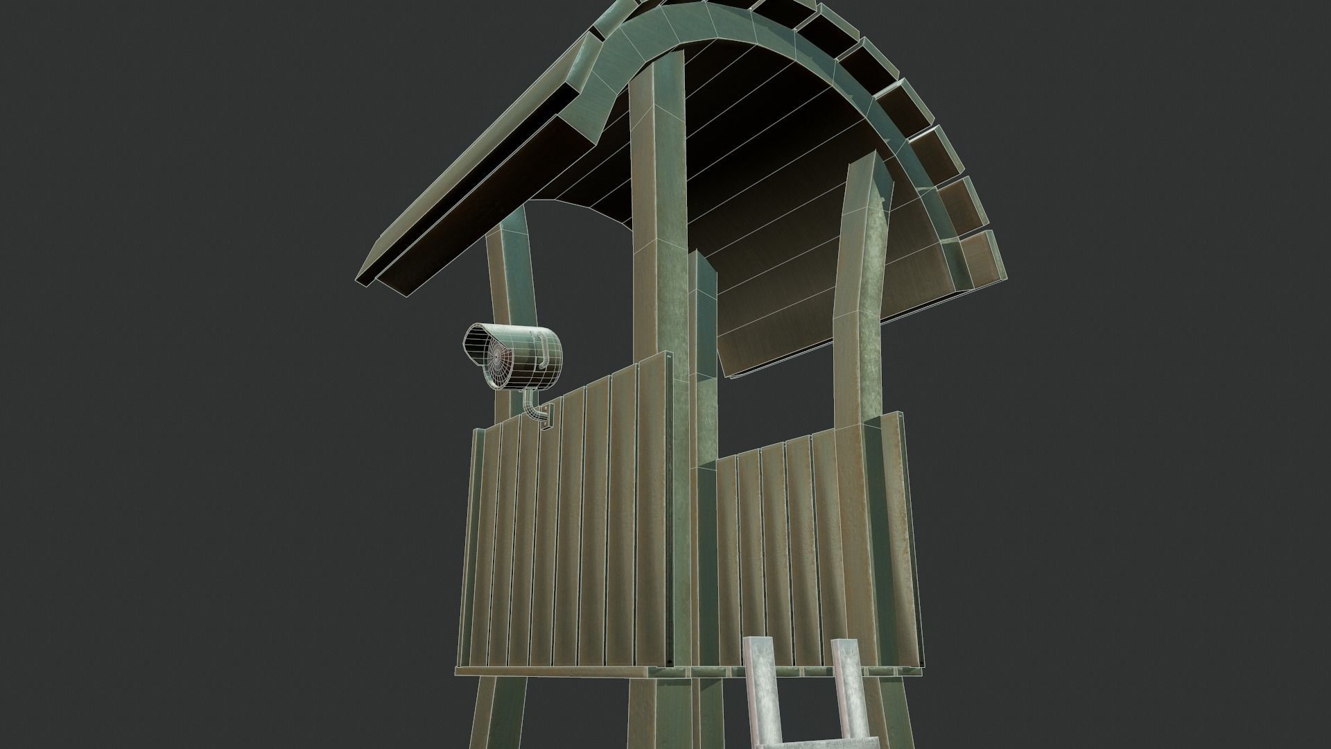 Watchtower - Tutorial Included Low-poly 3D model_7