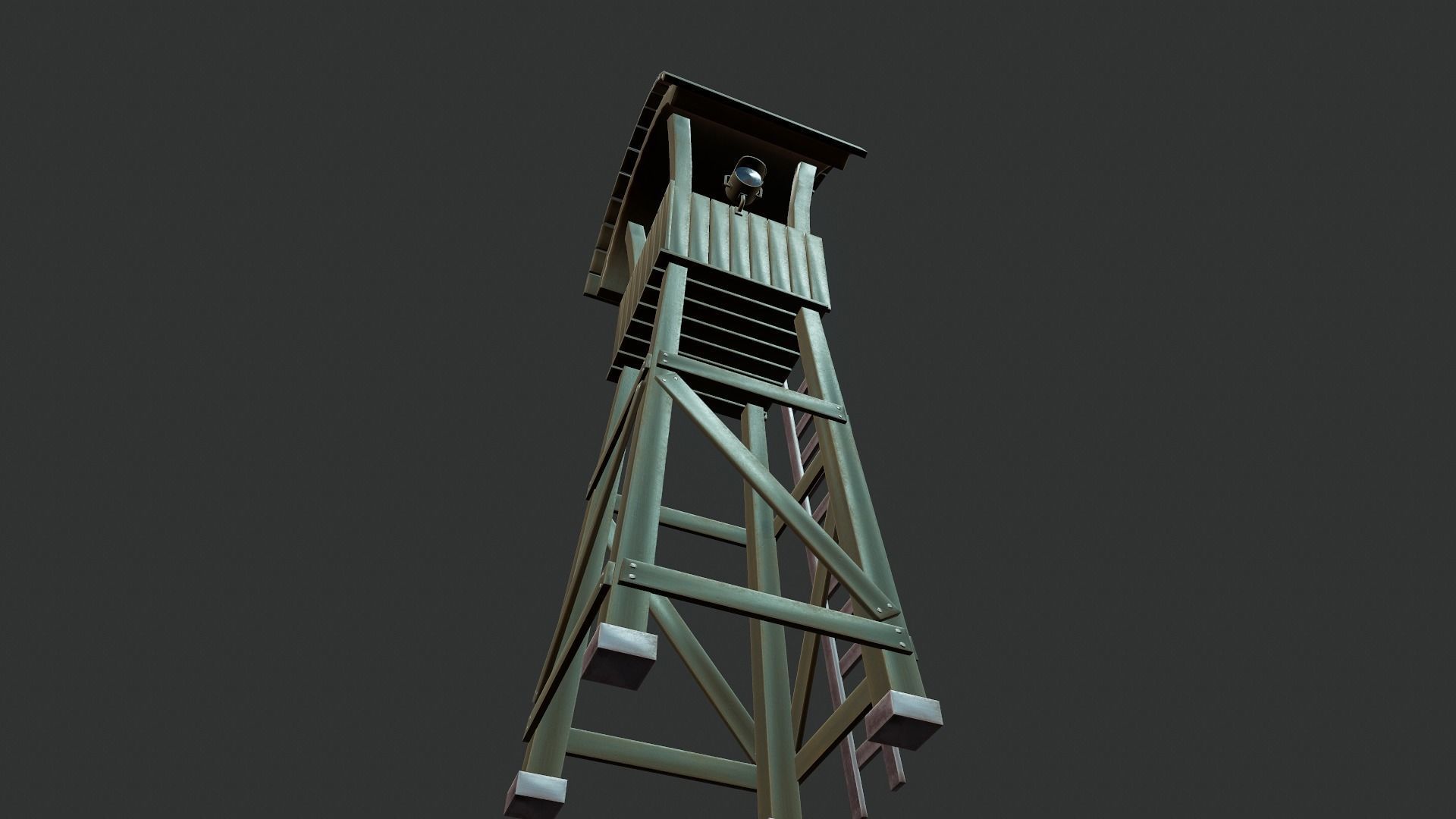 Watchtower - Tutorial Included Low-poly 3D model_10