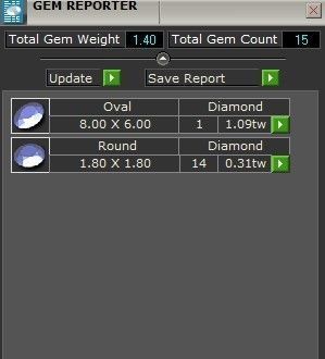 Dark blue diamond ring 2306 3D print model 3D print model_8