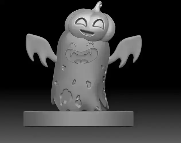 hollowenghostpumpkin 3dmodel in 3dprinting