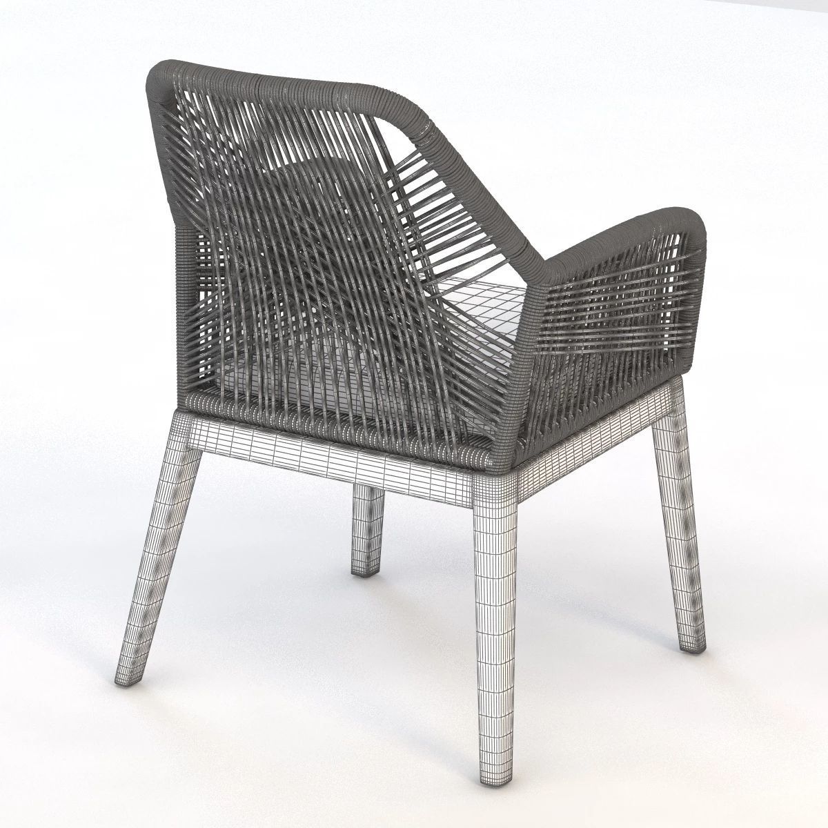 Loom Arm Chair 3D model_4
