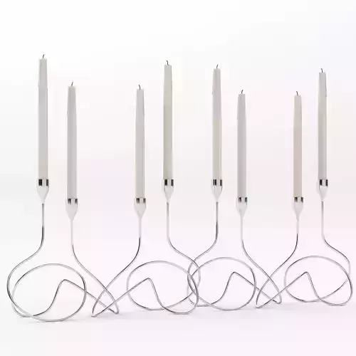Loop Candelabra by Black And Blum