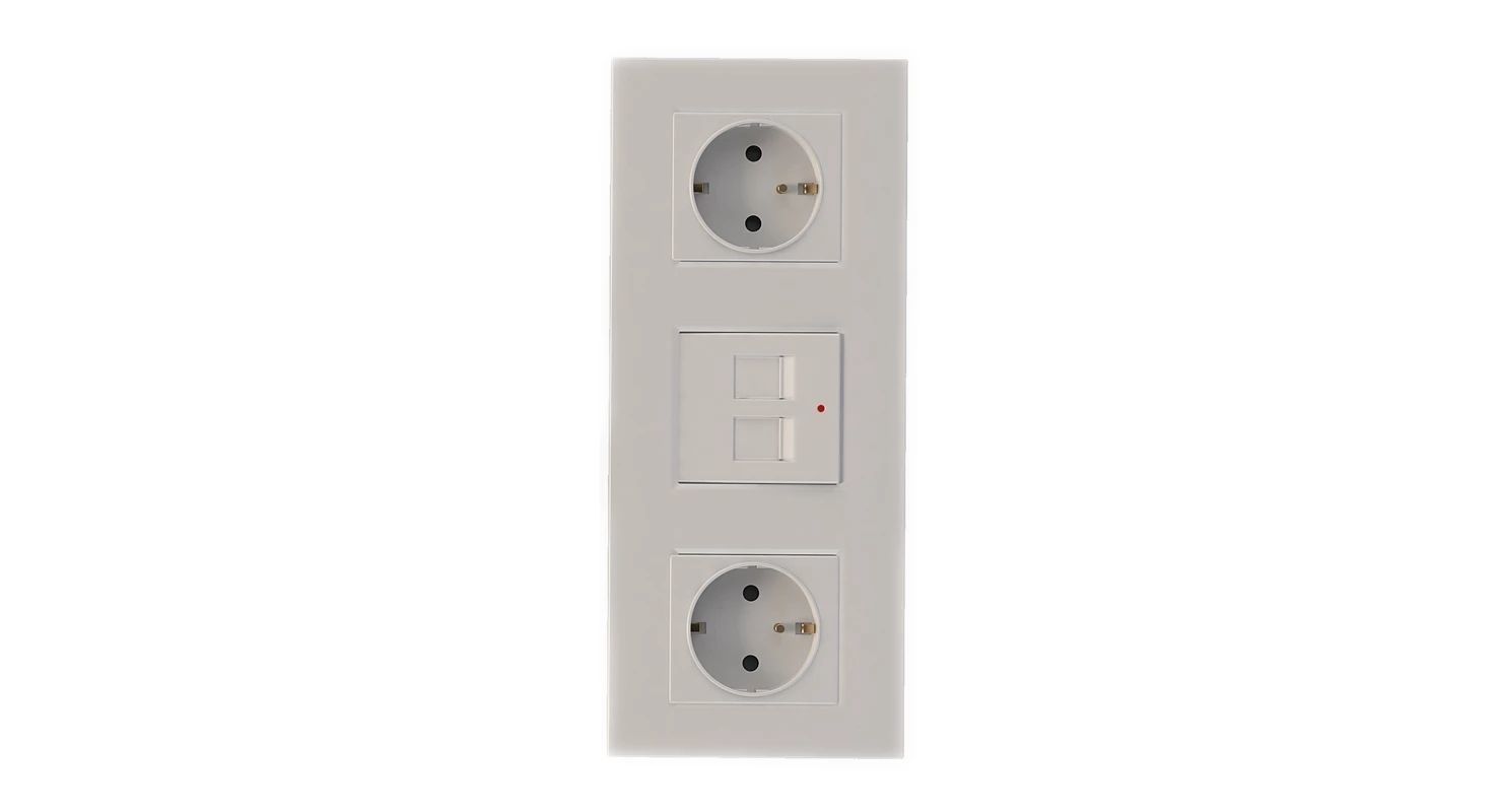 Luxury Wall Socket Interruptor and Charger Power Outlet Set 3D model_10