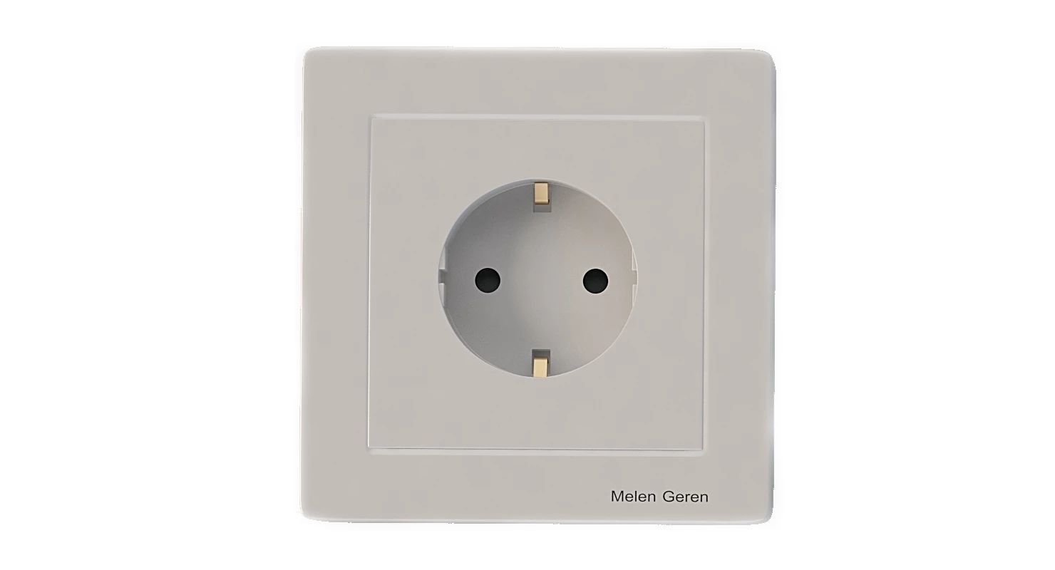 Luxury Wall Socket Interruptor and Charger Power Outlet Set 3D model_4