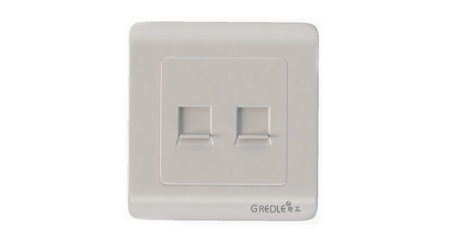 Luxury Wall Socket Interruptor and Charger Power Outlet Set 3D model_9