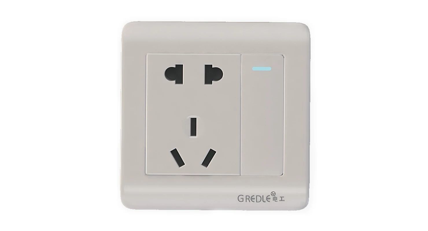 Luxury Wall Socket Interruptor and Charger Power Outlet Set 3D model_8