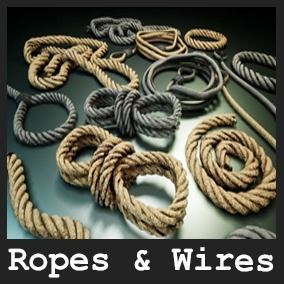 Ropes And Wires 20 Variations Low-poly 3D model_14