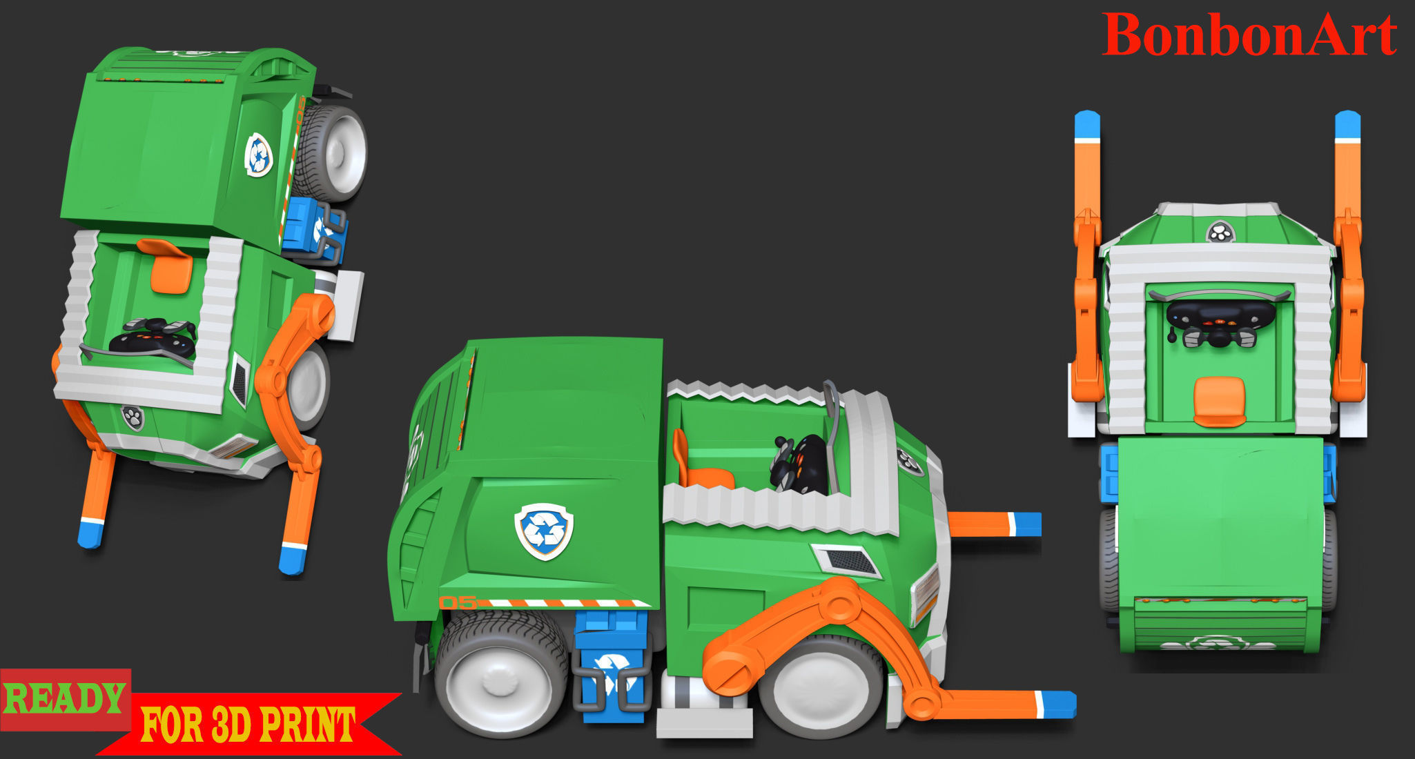 Rocky - Paw Patrol 3D print model_2