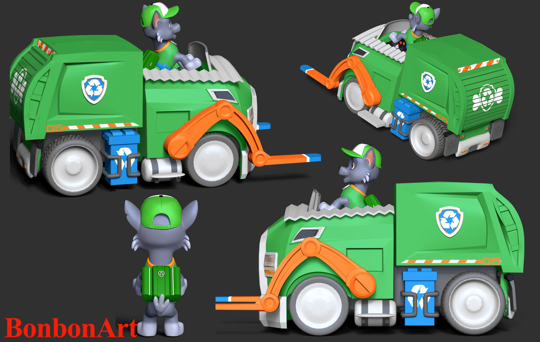 Rocky - Paw Patrol 3D print model_4