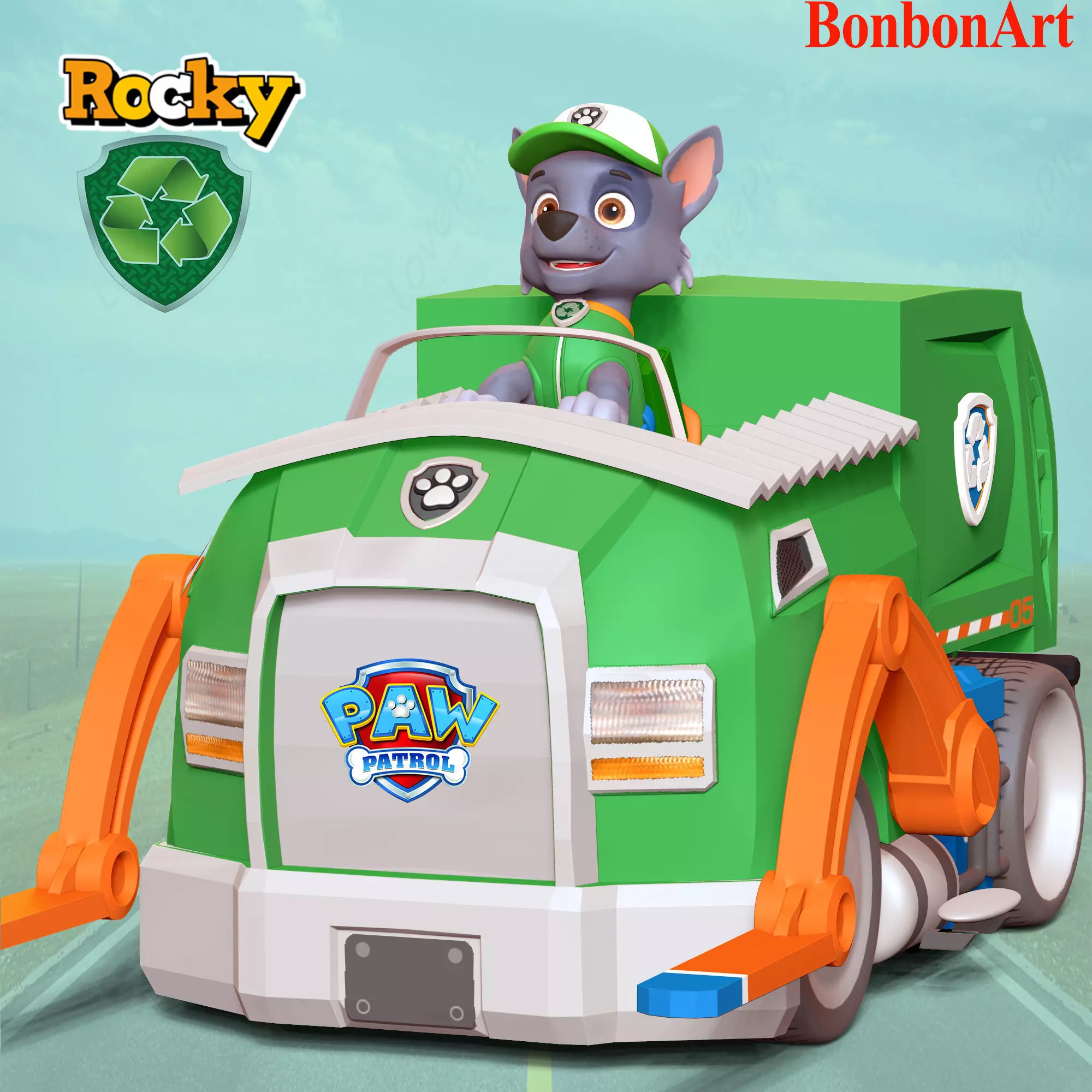 Rocky - Paw Patrol 3D print model_0