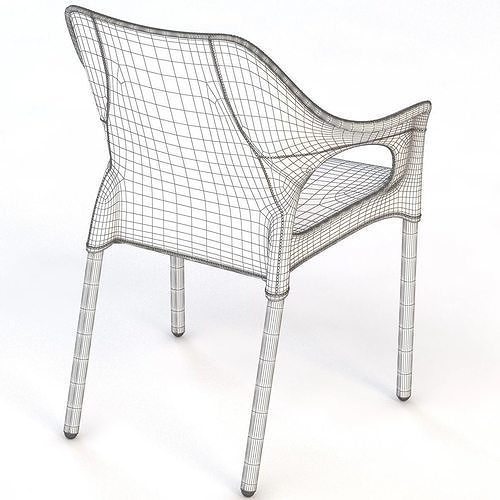 Malaga Chair 3D model 5