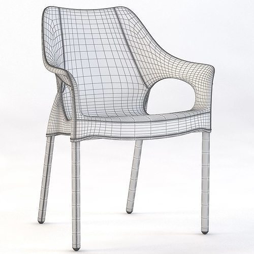 Malaga Chair 3D model 2