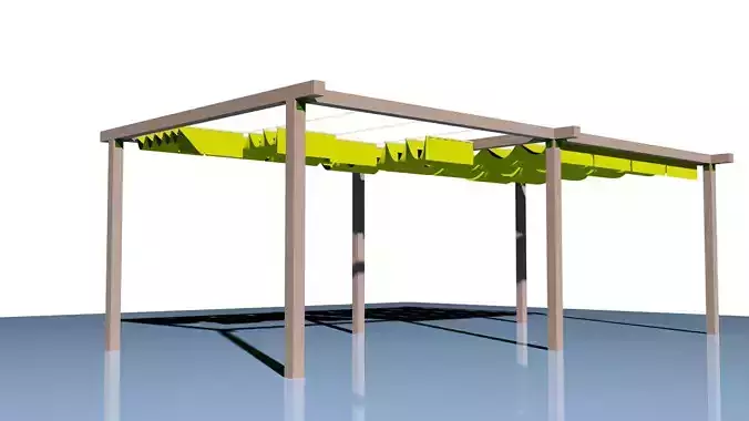 Wooden pergola