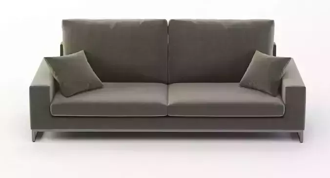 Manutti Zendo Upholstered Sectional Loveseat Sofa  