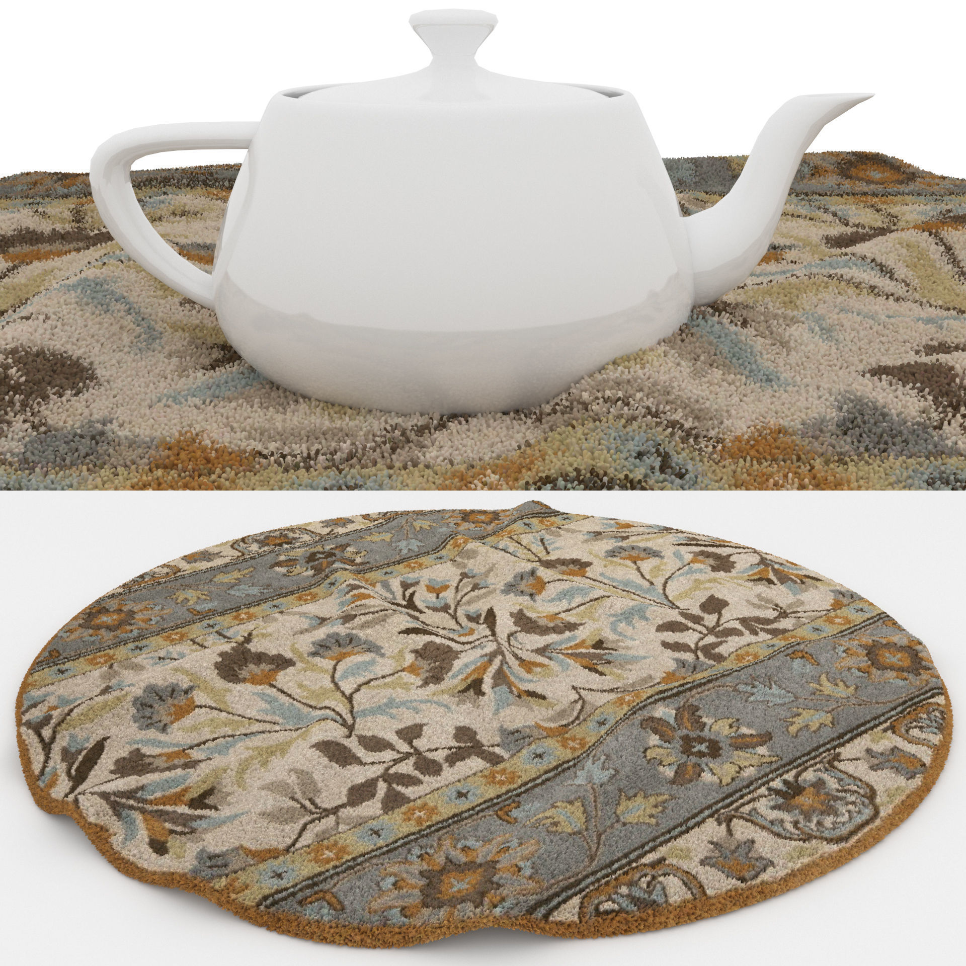 Rugs No 783 Low-poly 3D model_1