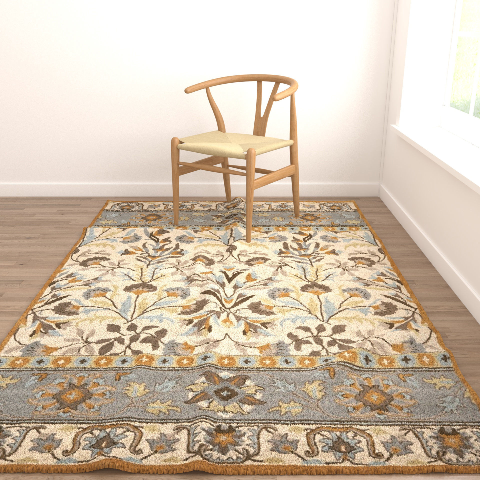 Rugs No 783 Low-poly 3D model_4