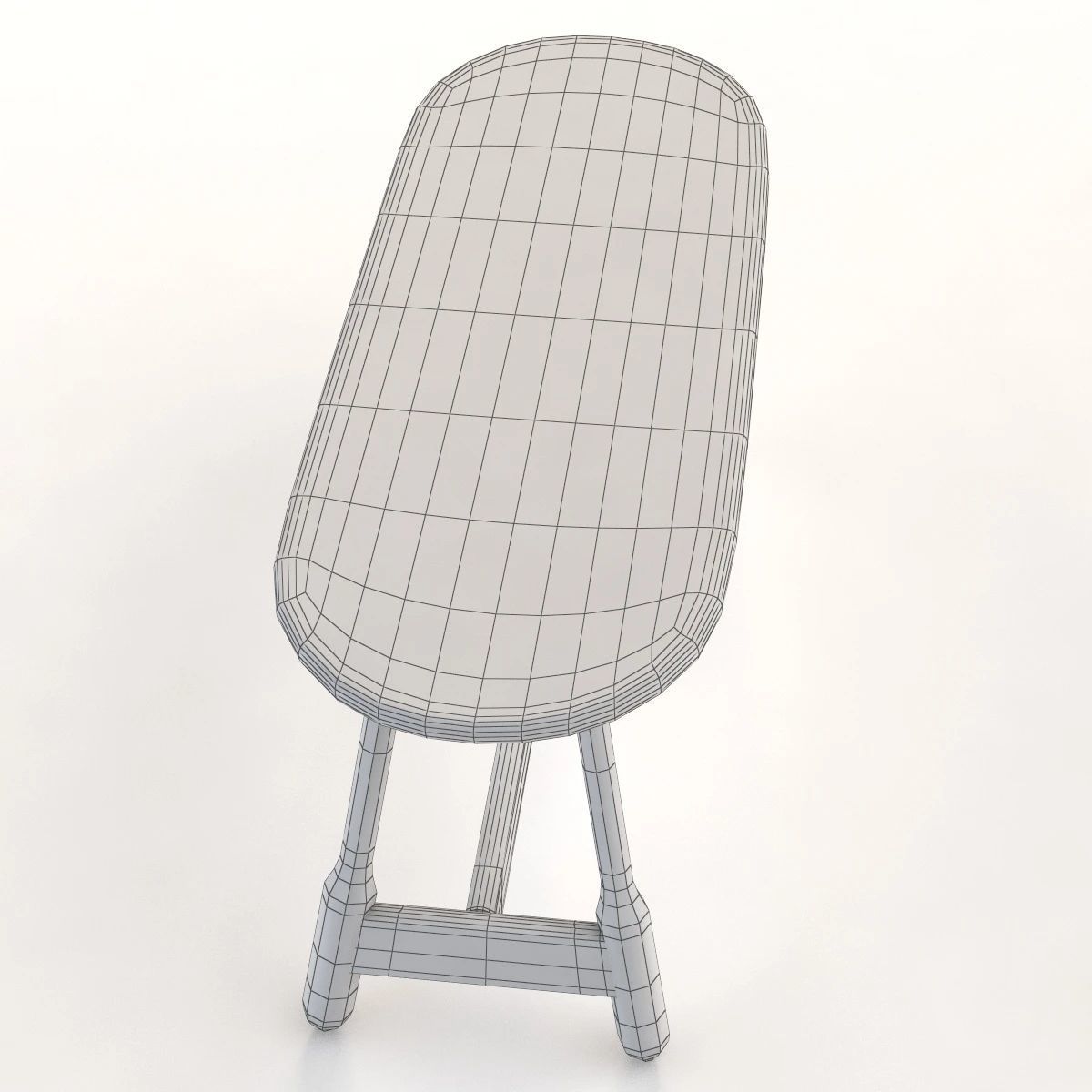 Massproductions Albert Solid Wood Bench 3D model_11