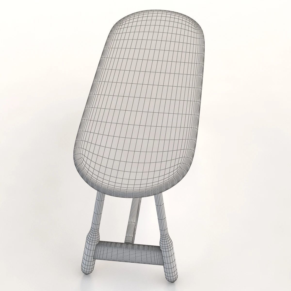 Massproductions Albert Solid Wood Bench 3D model_12