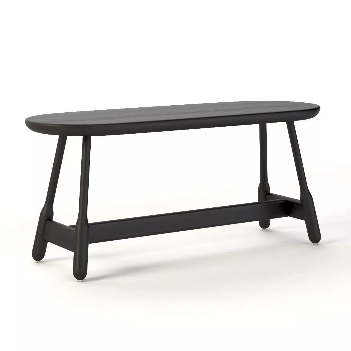 Massproductions Albert Solid Wood Bench 3D model_0