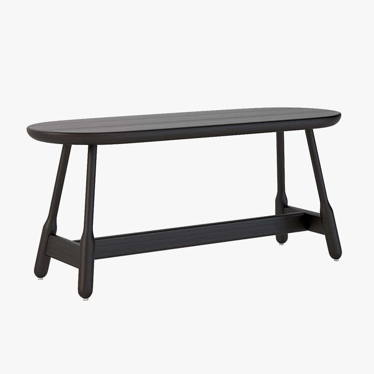 Massproductions Albert Solid Wood Bench 3D model_13