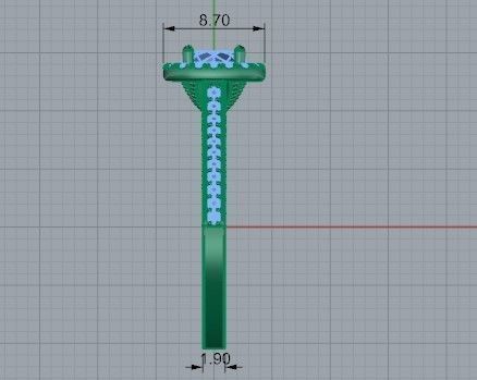 Oval Halo Euro Shank Ring 2307 3D print model  3D print model_7