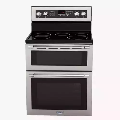 MayTag 30 Inch Wide Double Oven Electric Range 3D model MayTag 30 Inch Wide Double Oven Electric Range 3D model