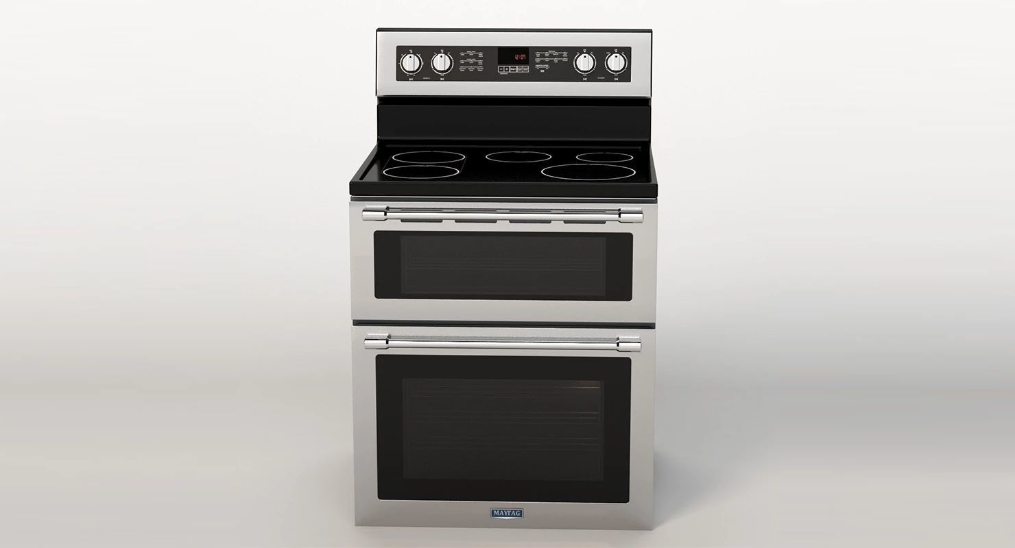 MayTag 30 Inch Wide Double Oven Electric Range 3D model_9