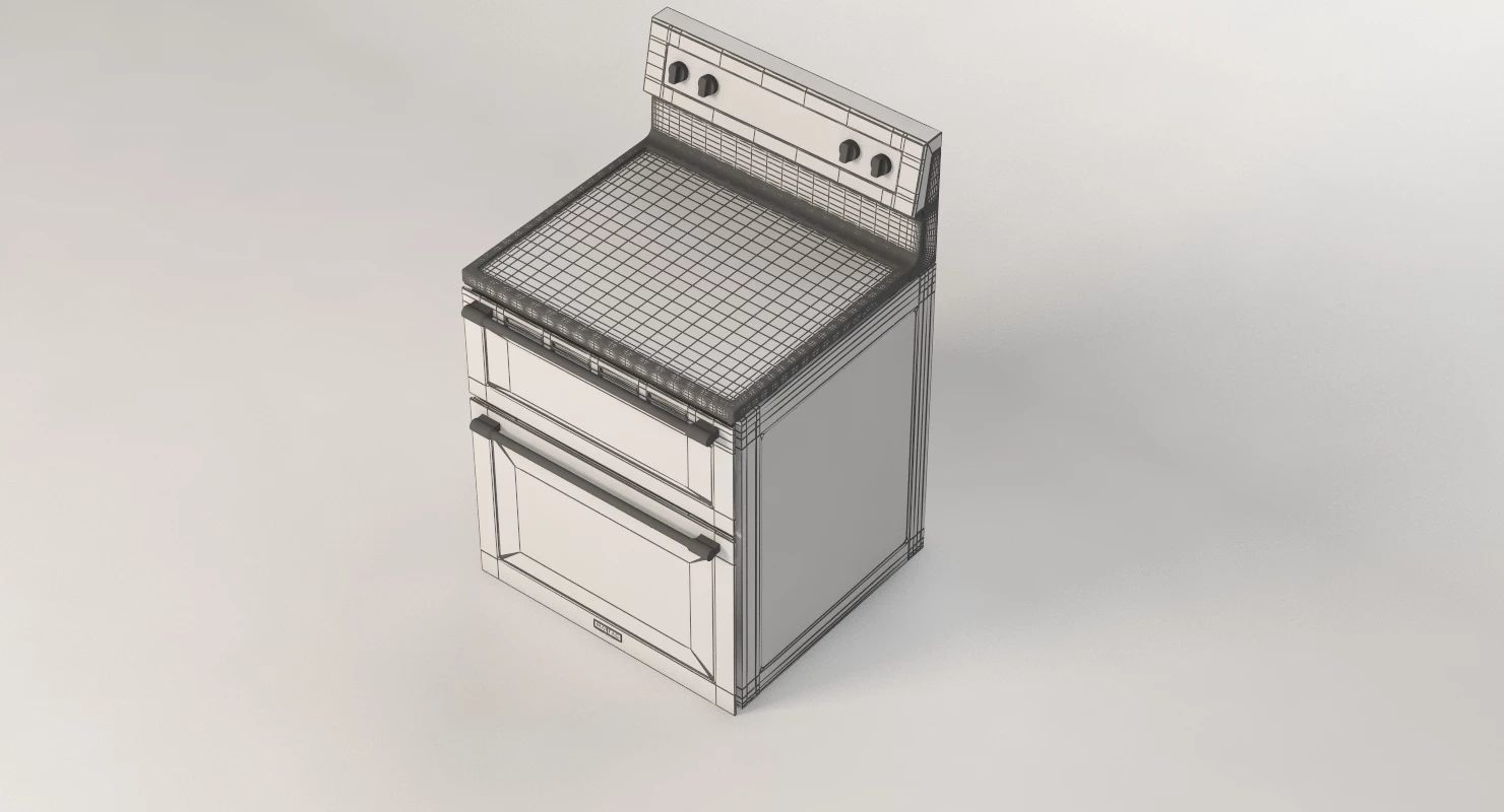 MayTag 30 Inch Wide Double Oven Electric Range 3D model_10