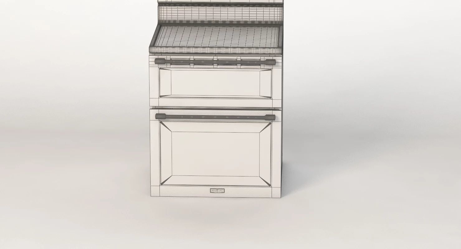 MayTag 30 Inch Wide Double Oven Electric Range 3D model_11