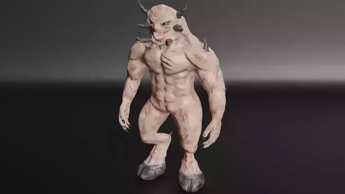 Demon Minotaur 3D Monster 