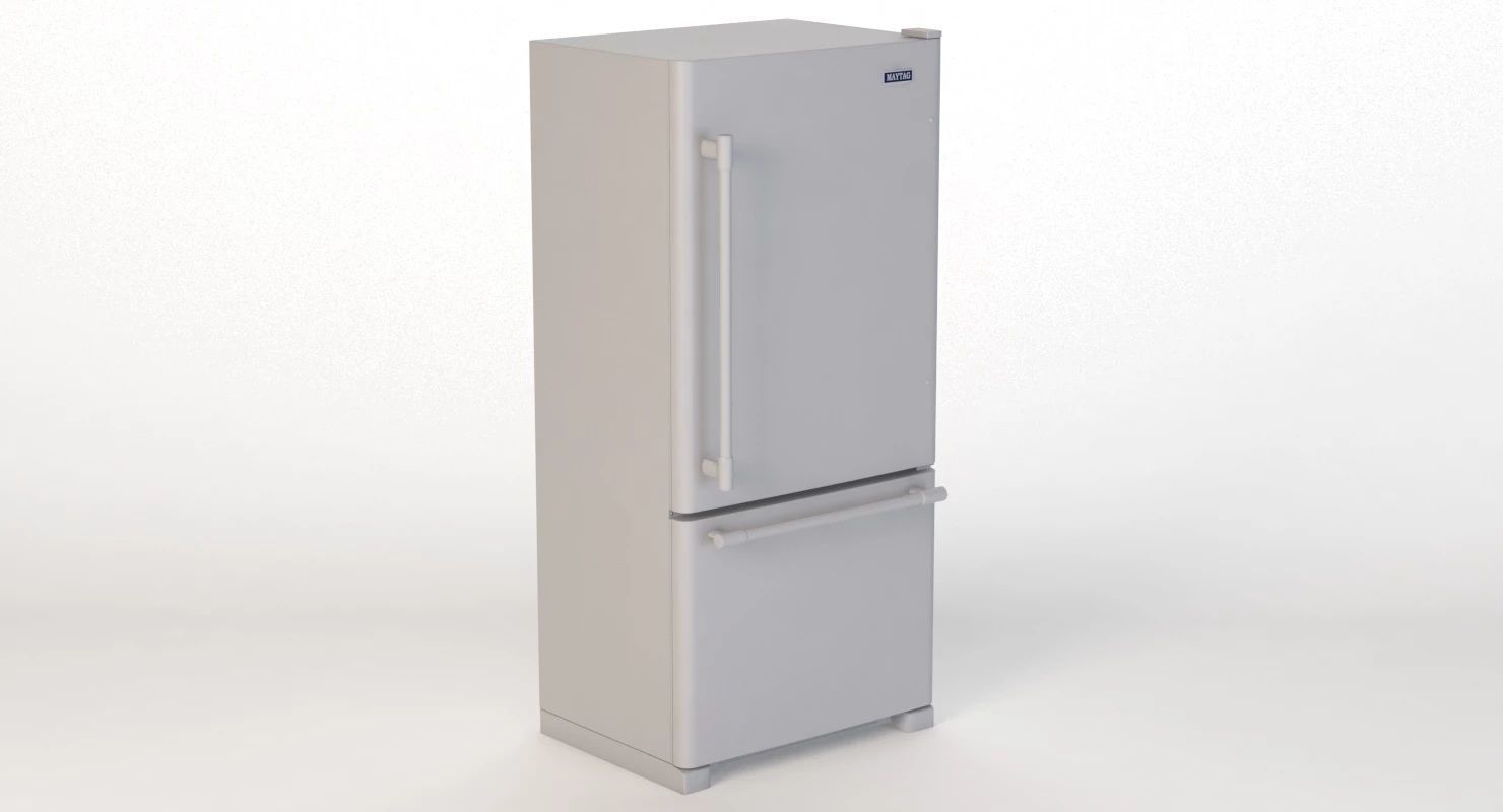 Maytag Bottom Freezer Refrigerator 3D model_1