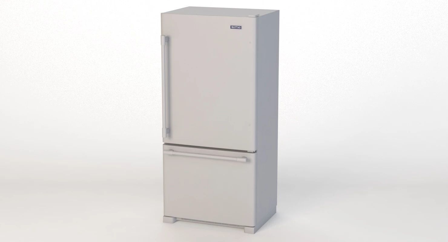Maytag Bottom Freezer Refrigerator 3D model_10