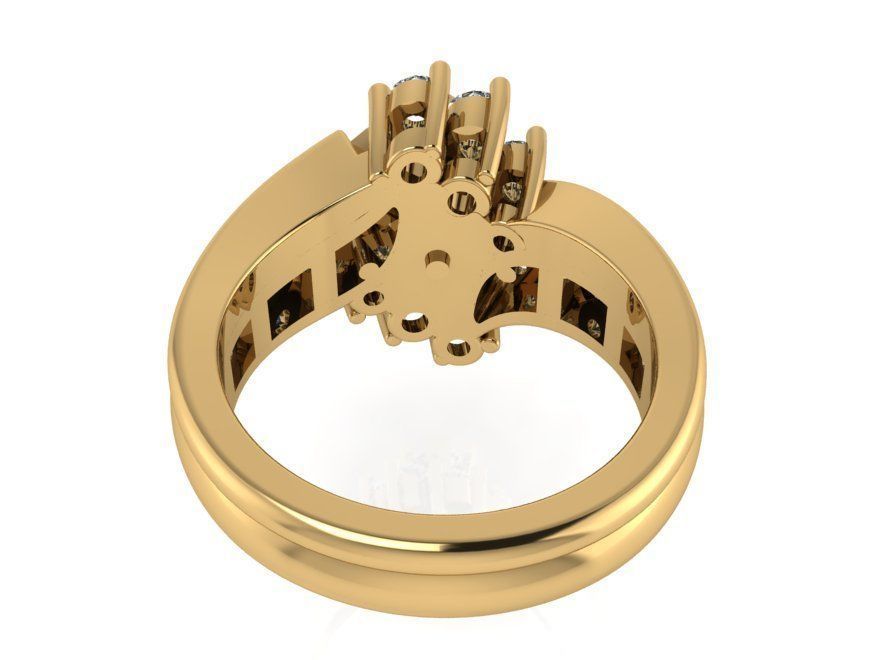 French Pave Ring 2309 3D print model 3D print model_3