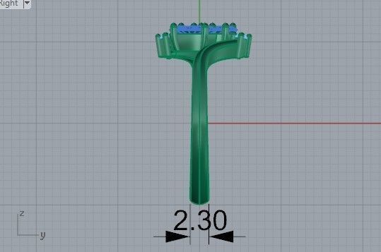 Leaf diamond ring 2310 3D print model 3D print model_7