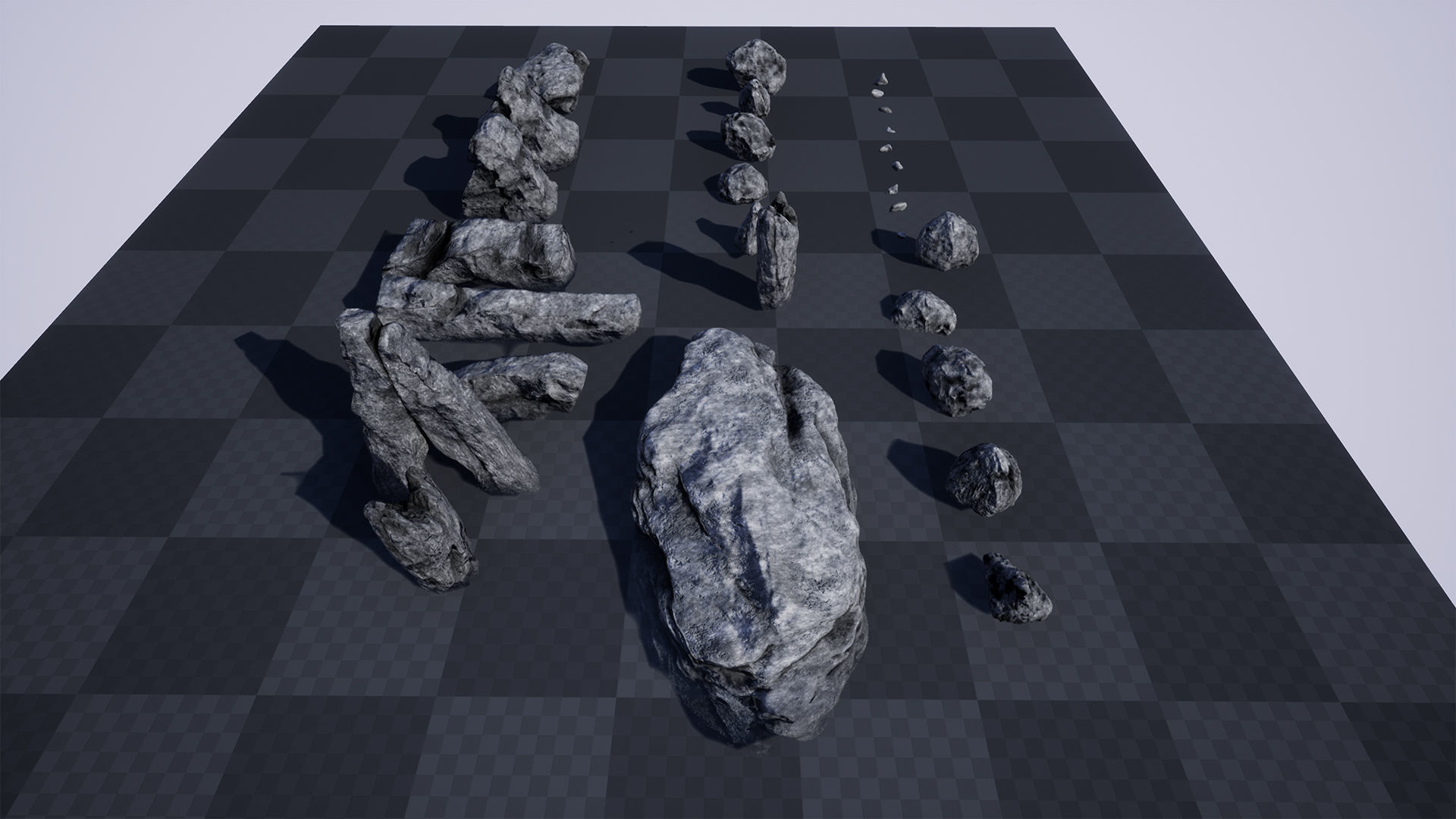 Rocks And Cliffs  50 variations Low-poly 3D model_20